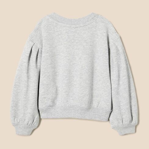 Amazon Essentials Girls and Toddlers' Gathered Sleeve Sweatshirt with Pocket in Saudi Arabia