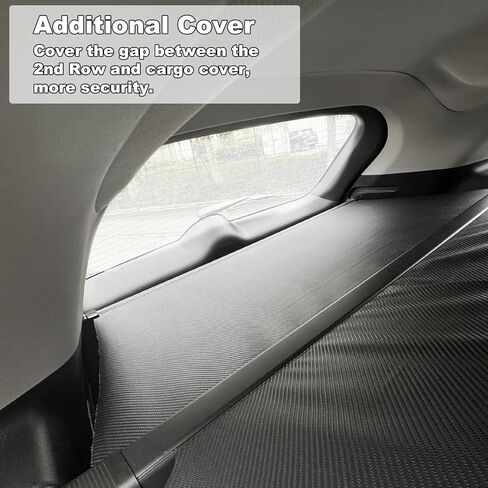 لغطاء الحمولة Toyota RAV4 2019-2024، غطاء الحمولة لملحقات Toyota RAV4 2019 2020 2021 2022 2023 2024 غطاء حماية أمان صندوق السيارة الخلفي (نسيج ألياف الكربون) in Kuwait