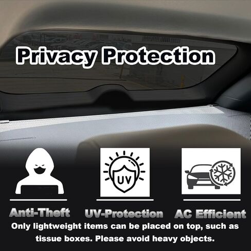 لغطاء الحمولة Toyota RAV4 2019-2024، غطاء الحمولة لملحقات Toyota RAV4 2019 2020 2021 2022 2023 2024 غطاء حماية أمان صندوق السيارة الخلفي (نسيج ألياف الكربون) in Kuwait