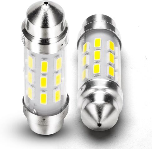 194 LED License Plate Light Bulbs 6000K White Super Bright T10 168 2825 W5W LED Bulbs Replacement for Car Interior Dome Map Door Courtesy Lights, AC/DC 12-24 Volt, 2 Pack in Saudi Arabia