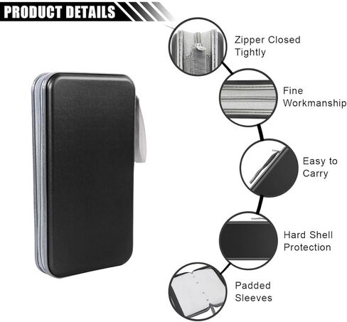 CAR CD DVD CASE - 96 COURTER DVD DISC STORAGE Binder Wallet - حامل CAT COD البلاستيكي الصلب المحمول - منظم CD/DVD SHIPPER للسفر المنزلي للسيارة (PINK) in Kuwait