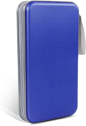CAR CD DVD CASE - 96 COURTER DVD DISC STORAGE Binder Wallet - حامل CAT COD البلاستيكي الصلب المحمول - منظم CD/DVD SHIPPER للسفر المنزلي للسيارة (PINK) in Kuwait