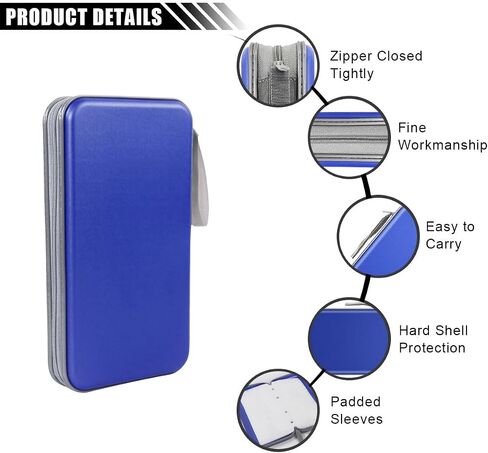 CAR CD DVD CASE - 96 COURTER DVD DISC STORAGE Binder Wallet - حامل CAT COD البلاستيكي الصلب المحمول - منظم CD/DVD SHIPPER للسفر المنزلي للسيارة (PINK) in Kuwait