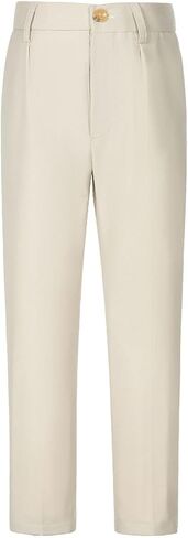 Boys Adjustable Waist Relaxed Fit Pant Toddler Boy School Uniform Dress Pants in Saudi Arabia