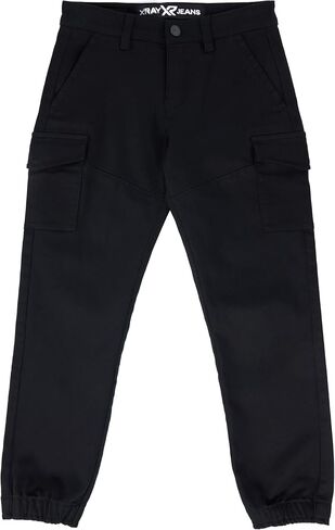 X RAY Jogger-Style Stretchy Colored Cargo Pant (4-18), Casual Tapered Pants for Boys, in Saudi Arabia