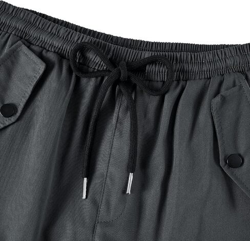 Boys Cargo Pants Wide Leg Pants Teen Kids Drawstring Straight Trousers with Pockets Size 7-14 in Saudi Arabia