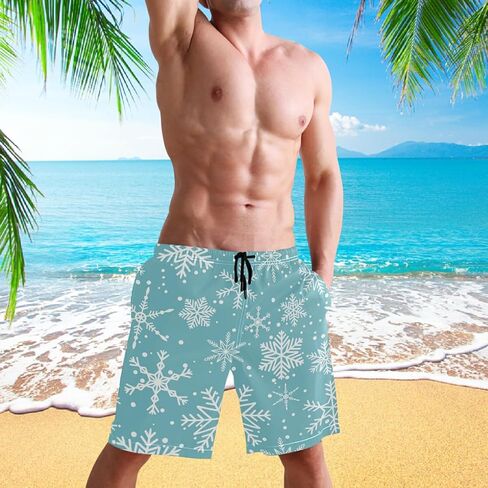 visesunny Mens Swim Trunks Quick Dry Board Shorts with Mesh Lining Breathable Fit Hawaii Beach Shorts Swimwear Bathing Suits in Kuwait