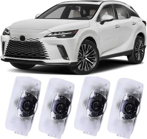 Car Door Light Logo Projector Compatible with LS ES is LX RX GS GX RC UX Accessories, 4PCS Non-Fading LED Puddle Light Upgraded Super Bright Ghost Shadow Light in Saudi Arabia