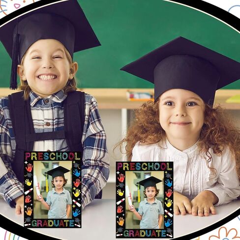 Denylo Pro 2 PCS التخرج ما قبل المدرسة ، إطار صورة تهنئة التخرج ، إطار التخرج ، التخرج من مرحلة ما قبل المدرسة ، هدايا لطلاب Prek ، الابنة الابنة in Kuwait