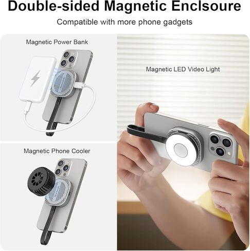 QWIIZLAB Magnetic 2230 NVMe SSD Enclosure, Magsafe for iPhone 16/15 Pro Max ProRes, 10Gbps USB Type-C, 100W PD Charge, Fits PCIe M.2 M-Key up to 2TB, Aluminum Case, Compatible with iPad Air/Pro Mac in Kuwait