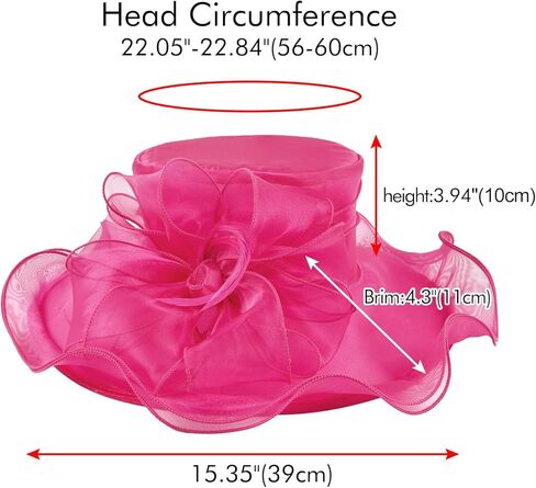 قبعات كنتاكي ديربي 2024 للنساء والفتيات، قبعة الأورجانزا لحفلات الشاي وحفلات الزفاف وقبعة للحماية من الأشعة فوق البنفسجية باللونين الوردي والأبيض in Kuwait