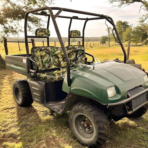 BORDAN UTV Waterproof Seat Cover for 2002-2008 Polaris Ranger 500 700 800(Front Seat Only), Heavy Duty 1680D Split Bench Seats Cover for UTV Full Protection Outdoor Camo(4 PCS) in Kuwait