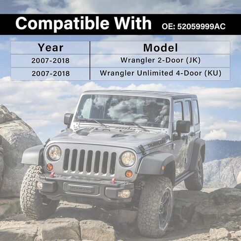 Rear Coil Spring Insulators, Rear Upper Coil Spring Isolators Compatible with 2007-2018 Jeep Wrangler JK JKU, Rubber Insulators, Stock Height, 2 Pcs in Saudi Arabia