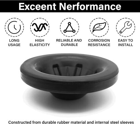 Rear Coil Spring Insulators, Rear Upper Coil Spring Isolators Compatible with 2007-2018 Jeep Wrangler JK JKU, Rubber Insulators, Stock Height, 2 Pcs in Saudi Arabia