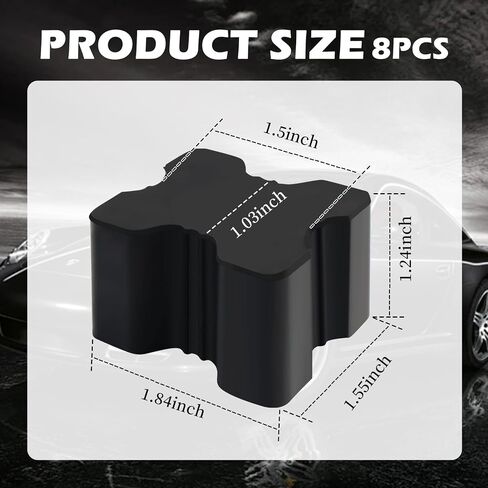 8PCS Coil Spring Spacer Lifts Spring 1" to 1.5",Heavy Duty Rubber Coil Spring Booster Enhances Front and Rear Springs Rate,Universal Coil Spring Spacers Car Accessories for Coil Springs (8PCS) in Saudi Arabia