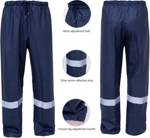 Rain Suits for Men Waterproof Work Heavy Duty Rain Suit Rain coats Rain Gear Jacket and Pants Rainwear in Saudi Arabia