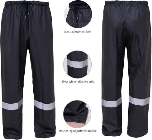 Rain Suits for Men Waterproof Work Heavy Duty Rain Suit Rain coats Rain Gear Jacket and Pants Rainwear in Kuwait