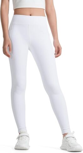 BOOPH Girls Fleece Lined Leggings Winter Teens Athletic Running Yoga Pants with Pockets 7-14 Y in Saudi Arabia