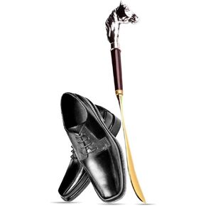 Caffrey Royal Touch Premium Wooden Shoe Horn - Durable, Elegant Long Handle Shoe Accessory for Effortless Use - Perfect for Seniors & Women’s Footwear, Timeless Design & Ideal Gift Choice