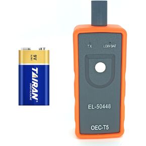 Chevy TPMS Relearn Tool with Battery GM TPMS Relearn Tool Chevy TPMS Reset Tool TPMS Programming Tool for GM Chevrolet Cadillac Buick GMC Tire Pressure Sensor Reset Tool EL 50448