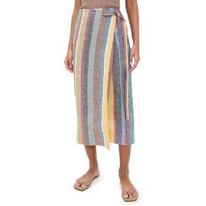 STAUD Women's Kaitlin Linen Skirt