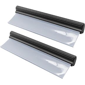 2PCS Automotive Squeegee, 10 Inch T-Bar Water Blade Squeegee for Drying, Flexible Silicone Car Water Wiper, Car Water Squeegee Fits Windshield, Glass, Mirror, Bathroom, Window (10inch)