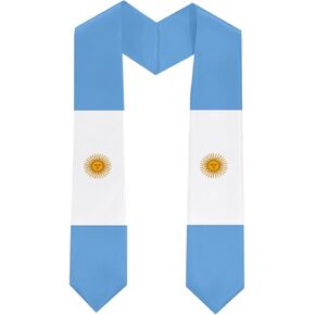 Class of 2025 Argentina Flag Graduation Stole Celebrate Your Academic Achievements in Style with Our Elegant Satin Sash 71" long
