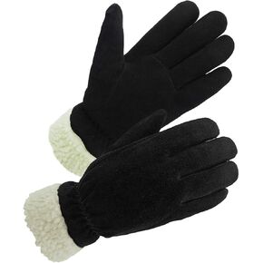 SKYDEER 3M Thinsulate Thermal Winter Work Gloves with Windproof Premium Genuine Deerskin Suede Leather (Unisex)