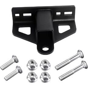 Heavy Duty Steel Zero Turn Lawn Mower Hitch, Upgrade Trailer Hitch with 1-1/4" Receiver, 4 Pcs Nuts & Carriage Bolts, 6mm Thicker Hold 7000LBS Fit for Most Tractor, Lawn Mower, ATV, Trailer,Golf Cart