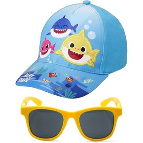 Nickelodeon Toddler Boys’ Baby Shark Hat – Adjustable Baseball Cap (2T-4T) With Sunglasses