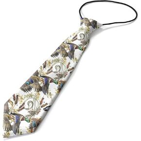 Toddler Size ( Watercolor Duck Mallard Water Plant ) Pre-Tied Adjustable Novelty Necktie, Fashion Conversational Neck Strap Ties for Boys and Children, for Wedding Parties Events