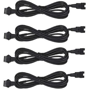 4 PCS 47in Extension Cords,Rock Light Extension Cable for Use with RGB Neon Accent Light Kits,Underglow Neon Accent Light Strips for Motorcycle ATV Golf cart Car