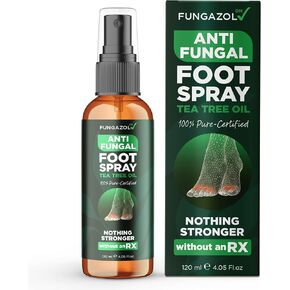 Terramed Just Think Comfort Foot Spray with Tea Tree Oil | Antifungal Treatment for Jock Itch, Nail Fungus & Ringworm | Fast Absorbing & Deep Penetrating Relief | Soothes Itching & Burning | 120ml