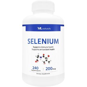 Selenium 200mcg 240 Vegetable Capsules. Supports Immune Health.