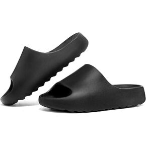 Kids Cloud Slides, Non-Slip Pillow Slippers for Girls Boys Thick Sole Open Toe Slides Shower Shoes for Indoor Outdoor Bathroom Pool Beach Slippers