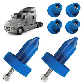 2 Pack 924-5410 Hood Pin Pint Pothing Poly Kit Fit لـ Kenworth T2000 W900 T800 T600A 2003-2010 استبدال لـ K179-528 K179D450 K066-218