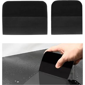 2 PCS PPF Squeegee, Anti-Scratch TPU Rubber Window Tint Squeegee Vinyl Wrap Tool, Soft Scraper for Car Paint Protection Film Installation Water Removal, Car Accessories (Green) in Kuwait