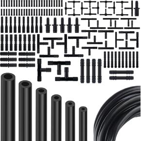 طقم خط الفراغ متعدد الأغراض ، 5 أقدام 6pcs خرطوم الفراغ Automotive+113pcs موصلات خط الفراغ ، أنابيب فراغ السيليكون لمجموعة متنوعة أنابيب أنابيب أنابيب السيارات خراطيم الحد الأقصى 130psi