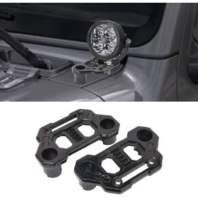 Wrangler JL Light Bar Hood Mounting Brackets, Gladiator JT Ditch Light Cowl Mount Brackets A-Pillar LED Fog Light Pod Brackets for 2018-2025 Jeep Wrangler JL JLU 4xe Gladiator JT Accessories in Kuwait