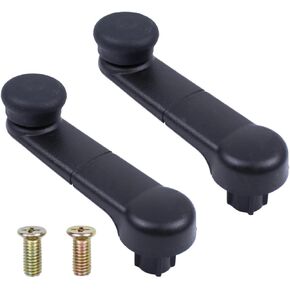 Motoku 2PCS منظم النوافذ يدوي Crank مقابض أسود لـ Lincoln Mark LT لـ Ford F-250 F-350 F-450 F-550 Super Duty F-150 1999-2016