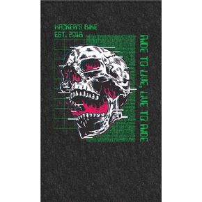 PIG Personalized Motorcycle Mat | Flaming Skull with Glitch | 3' x 10' Custom Text Motorcycle Parking Mat | PM70133POR-3X10T-BK