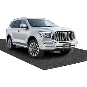 17'x7'45" Heavy Duty Garage Floor Mat with Adhesive Backing - Oil & Waterproof Non-Slip Protective Flooring for Under Cars, Trucks & Workshop - Durable Garage Rug for Parking & Shop Areas