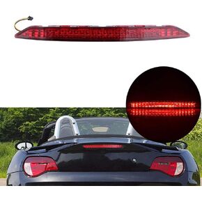 1PCS Red Light Red Lens Trunk 3rd Third Brake Stop Light Rear Lamp Assembly Replacement for BMW E85 Z4 2003-2008 Replaces 63256917378