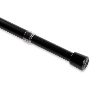 Rod Desyne 3/4" Round Spring Tension Rod 48"-84", Black, 48-84"