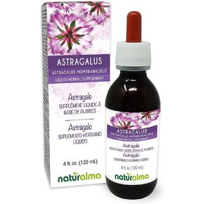 Naturalma Astragalus (Astragalus membranaceus) Root Alcohol-Free Tincture - 4 fl oz Liquid Extract in Drops - Herbal Supplement - Vegan