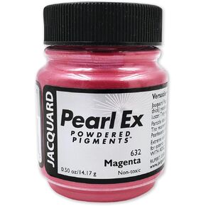 Pearl-Ex Pigment by Jacquard, Creates Metallic or Pearlescent Effect, .5 Ounce Jar, Magenta