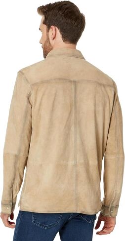 John Varvatos Men's Lionell Leather Shirt Jacket in Saudi Arabia