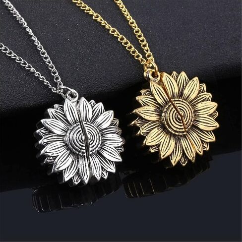 Wing Photo Locket Necklace for Women for Women 4 Pictures Frame Chain Charms Multi Layer Vintage Expanding Picture Box Pendant Mother's Day Valentine Birthday Gift Jewelry (silver, Rose Gold) in Kuwait