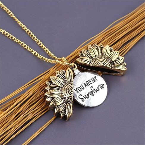 Wing Photo Locket Necklace for Women for Women 4 Pictures Frame Chain Charms Multi Layer Vintage Expanding Picture Box Pendant Mother's Day Valentine Birthday Gift Jewelry (silver, Rose Gold) in Kuwait