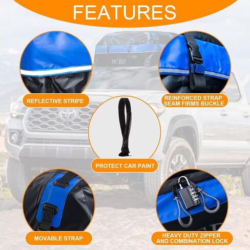 حقيبة نقل البضائع على السطح، 15 قدم مكعب، حقيبة أمتعة على سطح السيارة مقاومة للماء ذات هيكل ناعم لجميع المركبات ذات الدفع الرباعي مع/بدون قضبان، تتضمن 8 أشرطة معززة + 4 خطافات للأبواب، حقيبة تخزين، حصيرة مضادة للانزلاق، رمادي in Kuwait